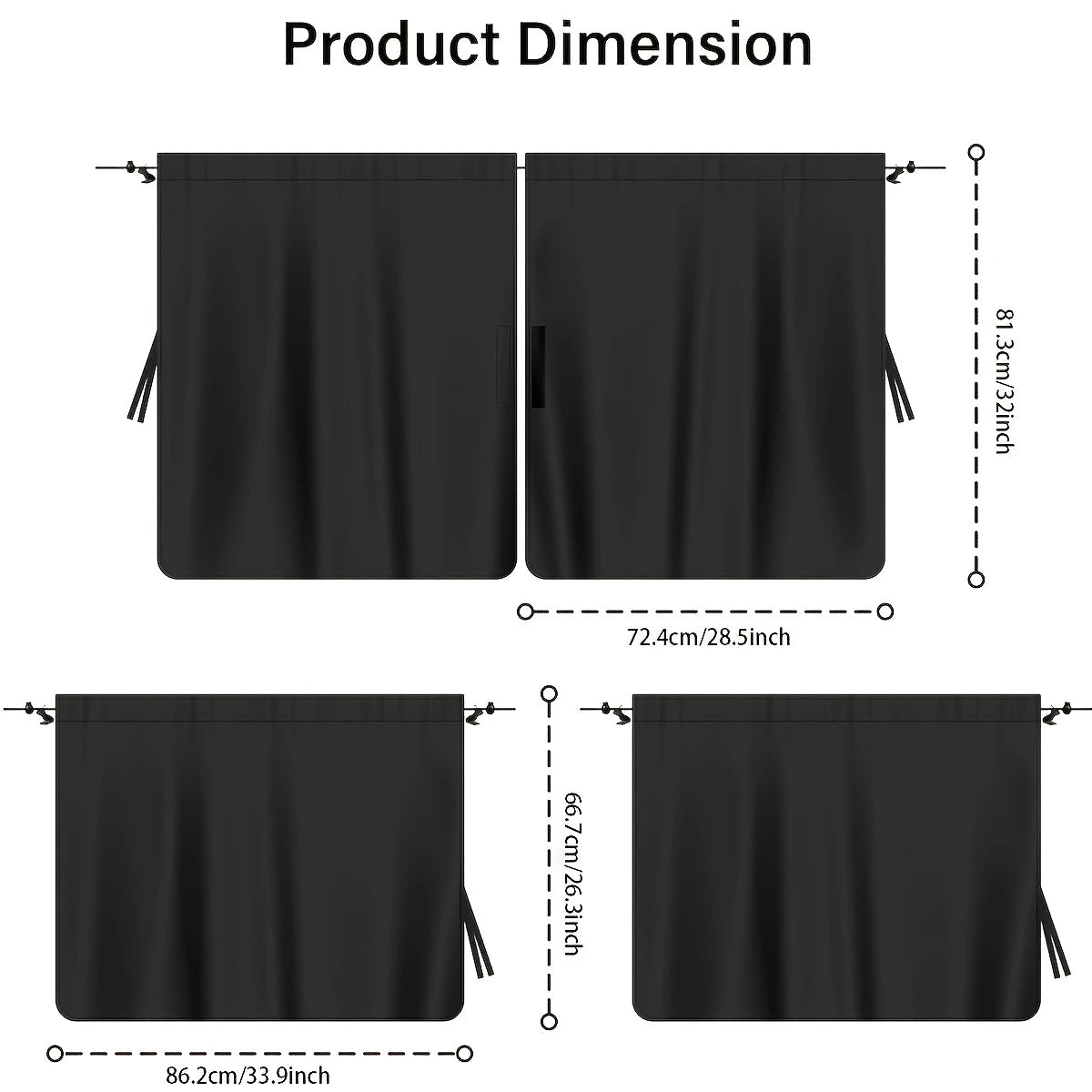 Car Privacy Curtain Set
