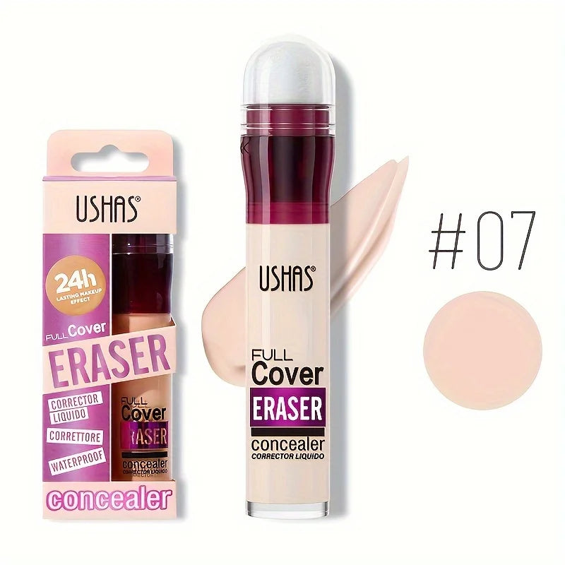 Sponge Head Concealer for Dark Circles Freckles Acne Pigmentation and Blemishes Long Lasting Moisturizing Liquid Foundation