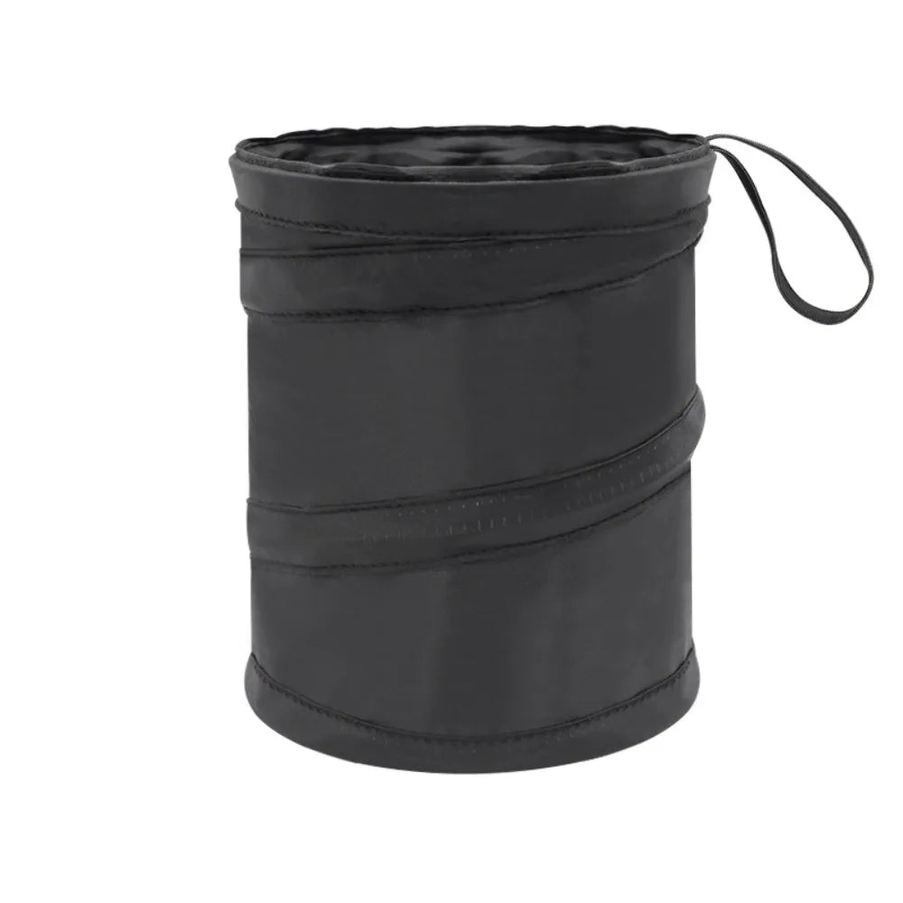 Black Car Trash Can Pack Bag Waterproof Car Trash Bag for Little Leak Proof Car Cooler Bag Car Garbage Bag with Side Pocket