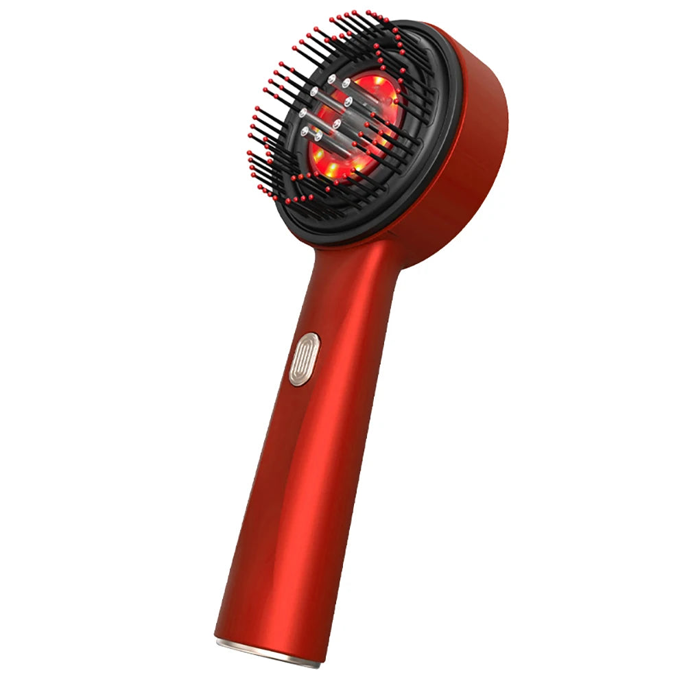 Electric Massage Comb Home Scalp Drain Comb Red Light Anti-slip Hair Care Multi-functional Massage Comb