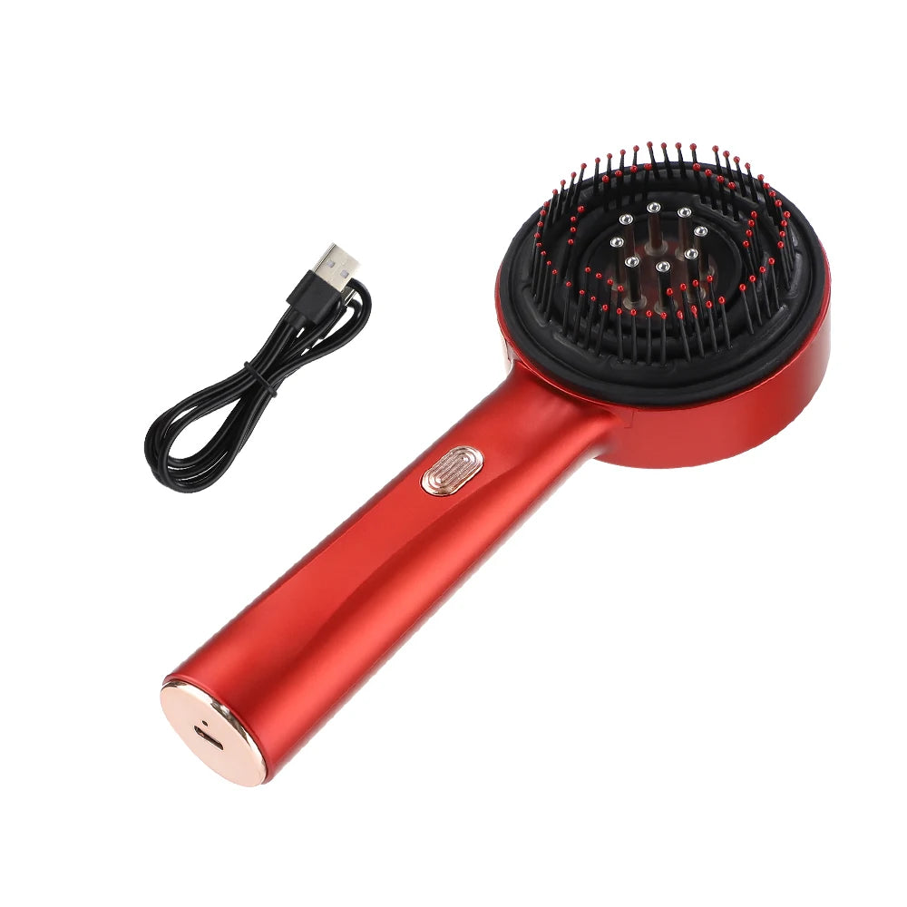 Electric Massage Comb Home Scalp Drain Comb Red Light Anti-slip Hair Care Multi-functional Massage Comb