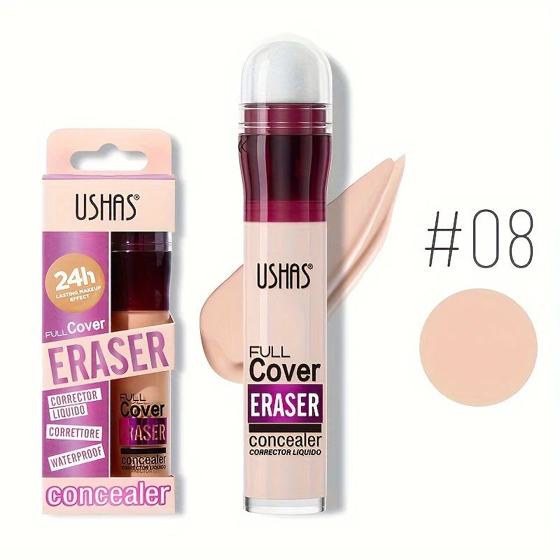 Sponge Head Concealer for Dark Circles Freckles Acne Pigmentation and Blemishes Long Lasting Moisturizing Liquid Foundation