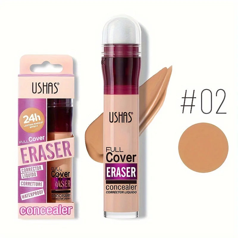 Sponge Head Concealer for Dark Circles Freckles Acne Pigmentation and Blemishes Long Lasting Moisturizing Liquid Foundation