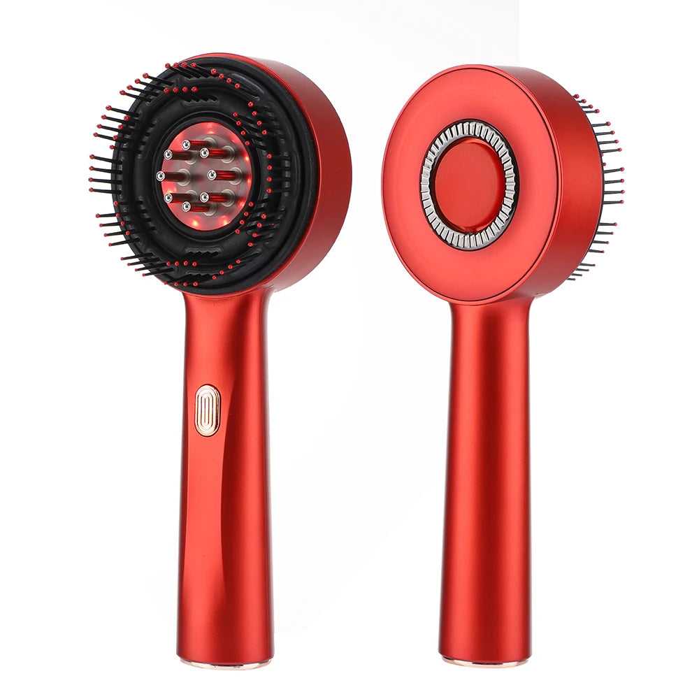 Electric Massage Comb Home Scalp Drain Comb Red Light Anti-slip Hair Care Multi-functional Massage Comb