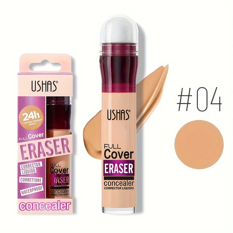 Sponge Head Concealer for Dark Circles Freckles Acne Pigmentation and Blemishes Long Lasting Moisturizing Liquid Foundation