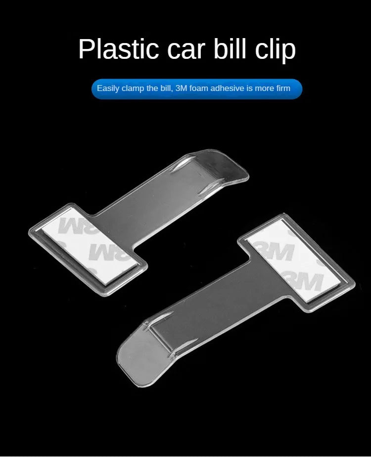 Transparent Car Vehicle Parking  Receipt  Card Holder