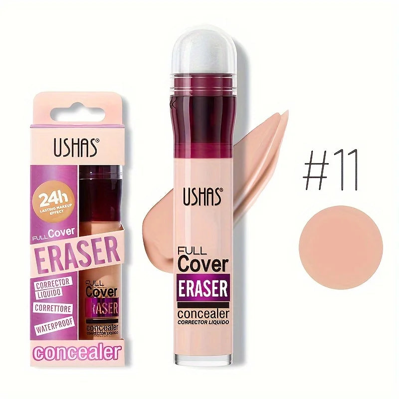 Sponge Head Concealer for Dark Circles Freckles Acne Pigmentation and Blemishes Long Lasting Moisturizing Liquid Foundation