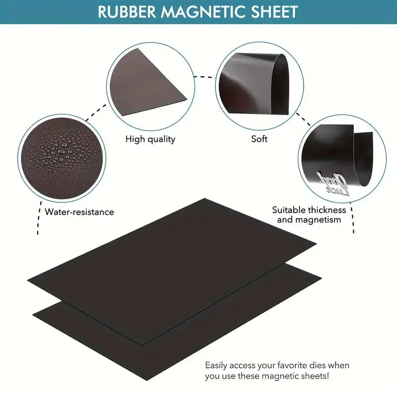 Adhesive Magnetic Sheets With Adhesive Backing 19Mil 5 X 7 Inches Flexible Magnet Sheets For Photo And Picture Magnets Craft