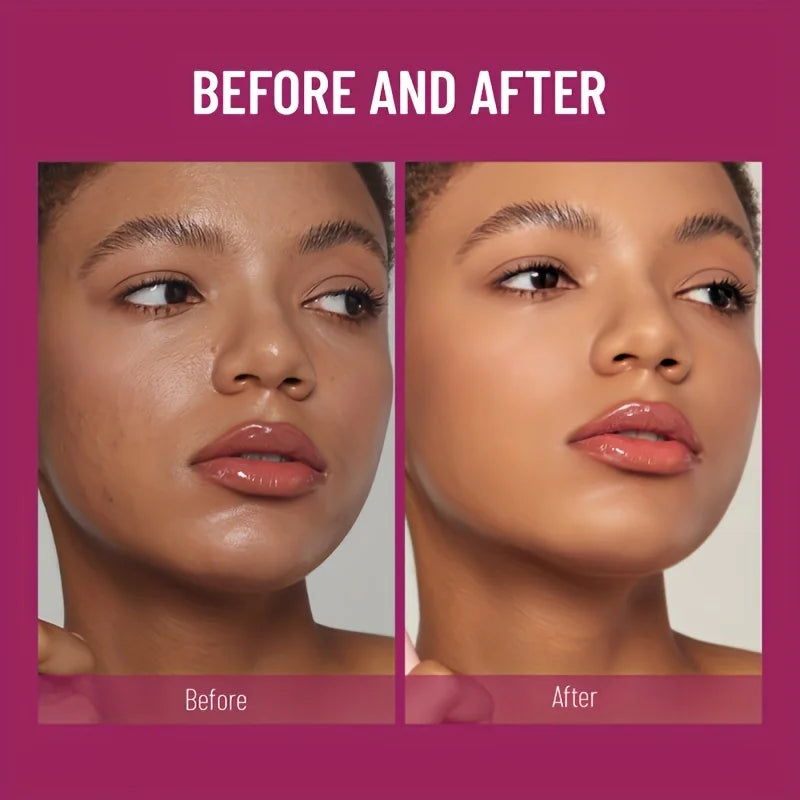 Sponge Head Concealer for Dark Circles Freckles Acne Pigmentation and Blemishes Long Lasting Moisturizing Liquid Foundation
