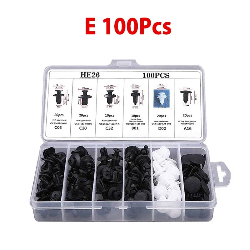 Auto Fastener Clips Mixed Car Body Push Retainer
