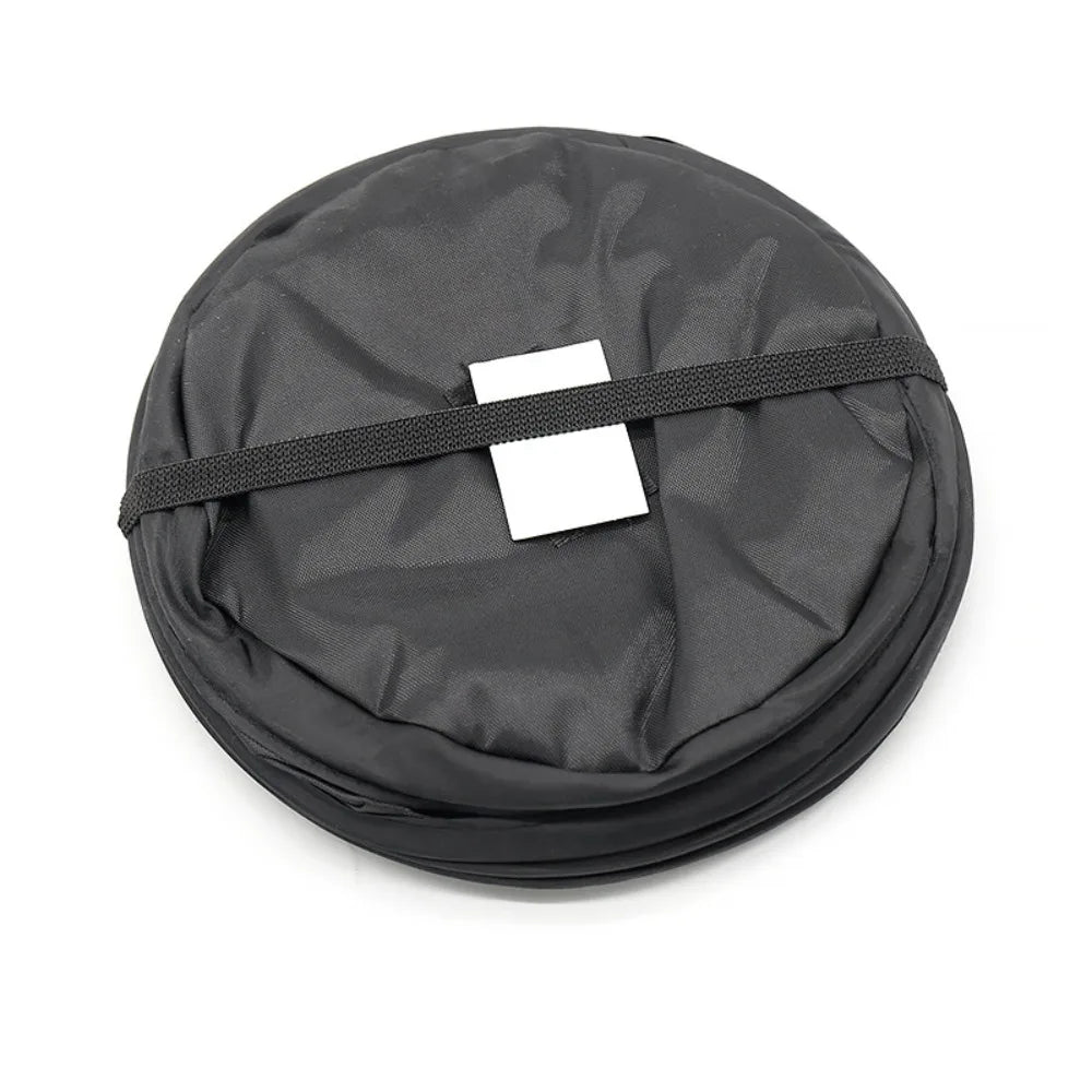 Black Car Trash Can Pack Bag Waterproof Car Trash Bag for Little Leak Proof Car Cooler Bag Car Garbage Bag with Side Pocket