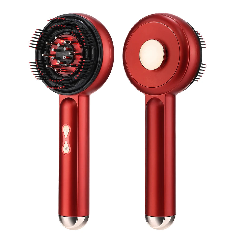 Electric Massage Comb Home Scalp Drain Comb Red Light Anti-slip Hair Care Multi-functional Massage Comb