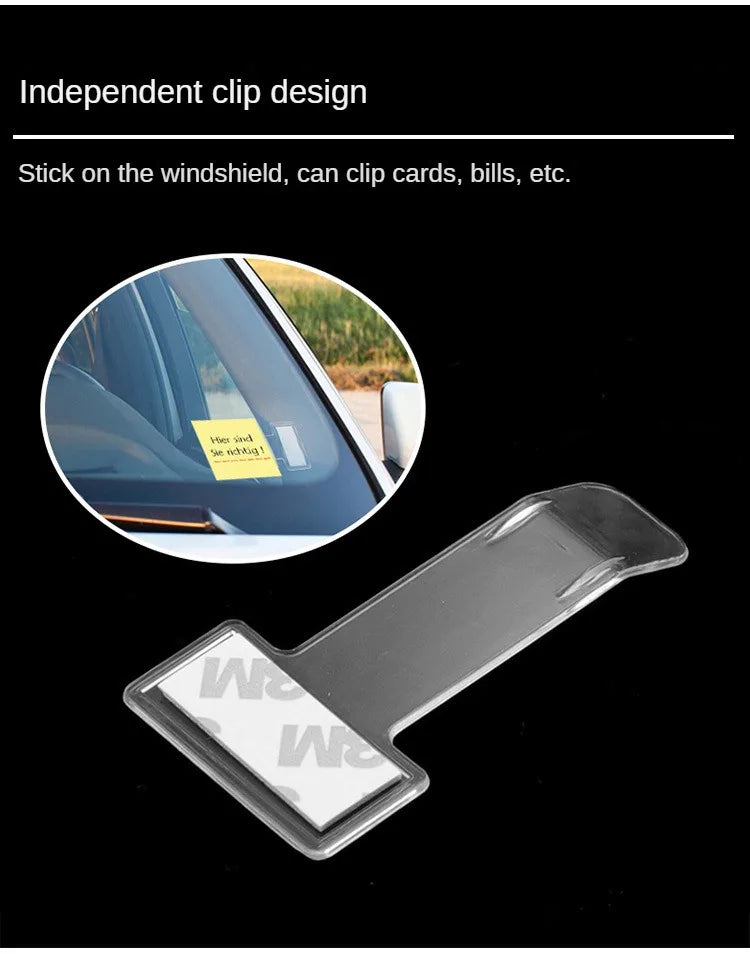 Transparent Car Vehicle Parking  Receipt  Card Holder