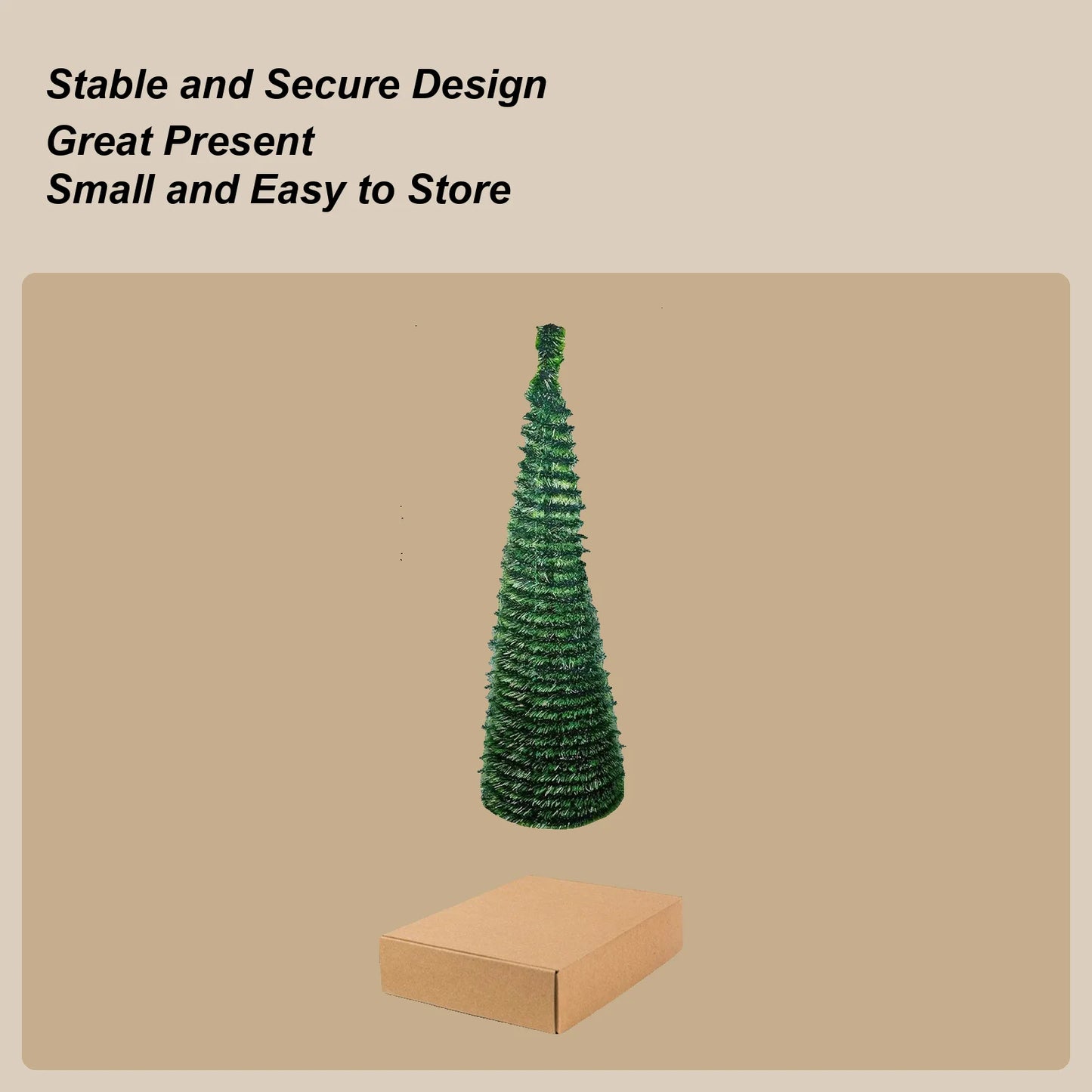 2026 New Christmas Tree 5 Ft Festival Ornament Faux Foldable Christmas Tree For Winter Holiday Season Decor Indoor Porch Yard