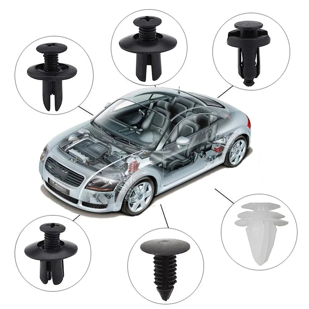 Auto Fastener Clips Mixed Car Body Push Retainer