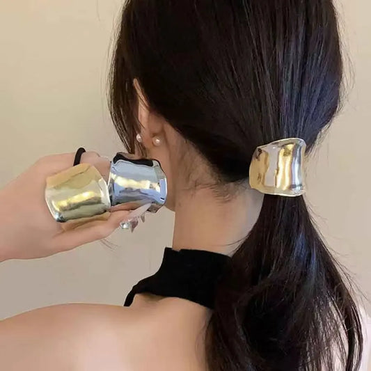 Golden Hairpin for Women Retro High-Quality Ponytail Holder Hairpin Headdress