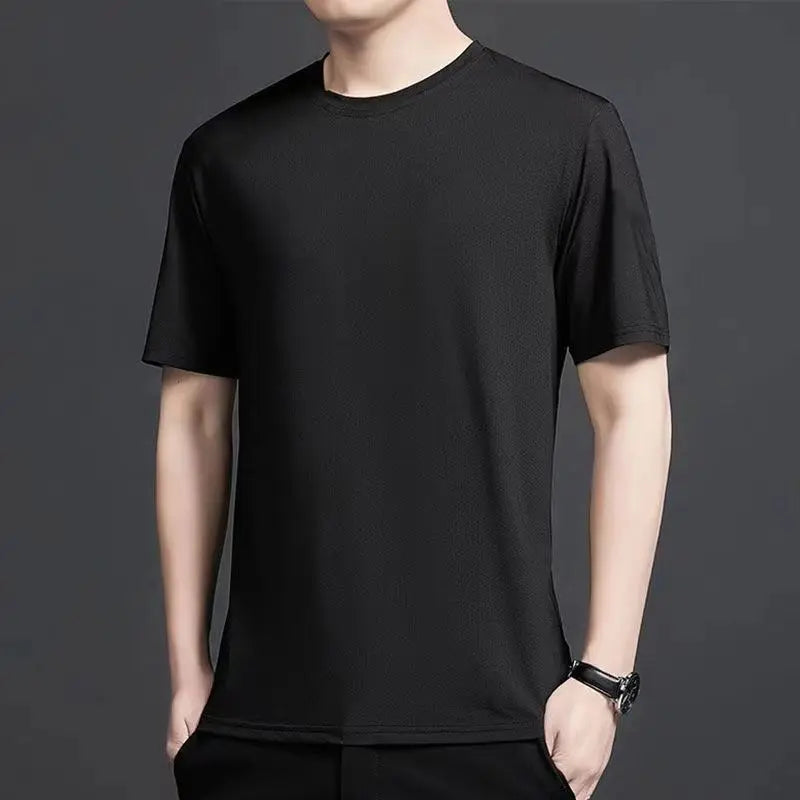 Waffle Short Sleeved T-shirt for Men and Women Summer