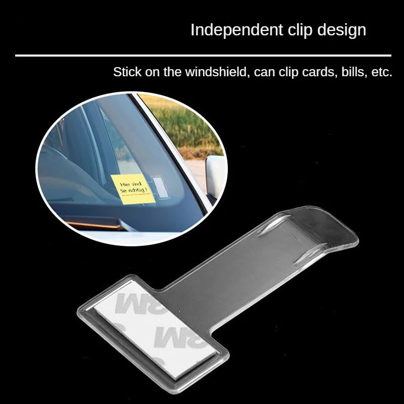 Transparent Car Vehicle Parking  Receipt  Card Holder