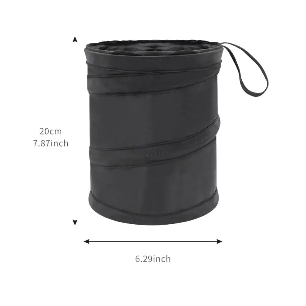 Black Car Trash Can Pack Bag Waterproof Car Trash Bag for Little Leak Proof Car Cooler Bag Car Garbage Bag with Side Pocket