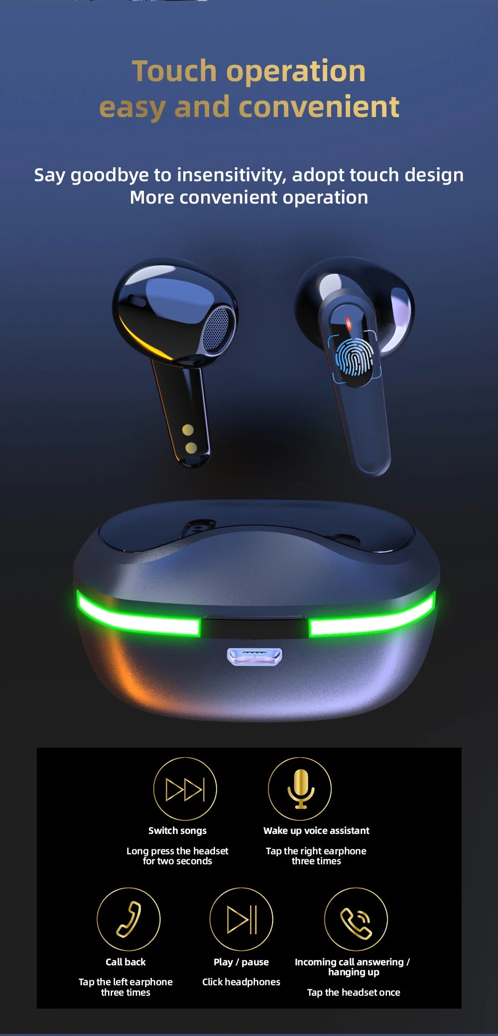 TWS Wireless Bluetooth Headset