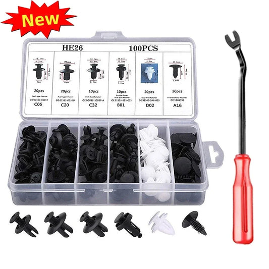 Auto Fastener Clips Mixed Car Body Push Retainer