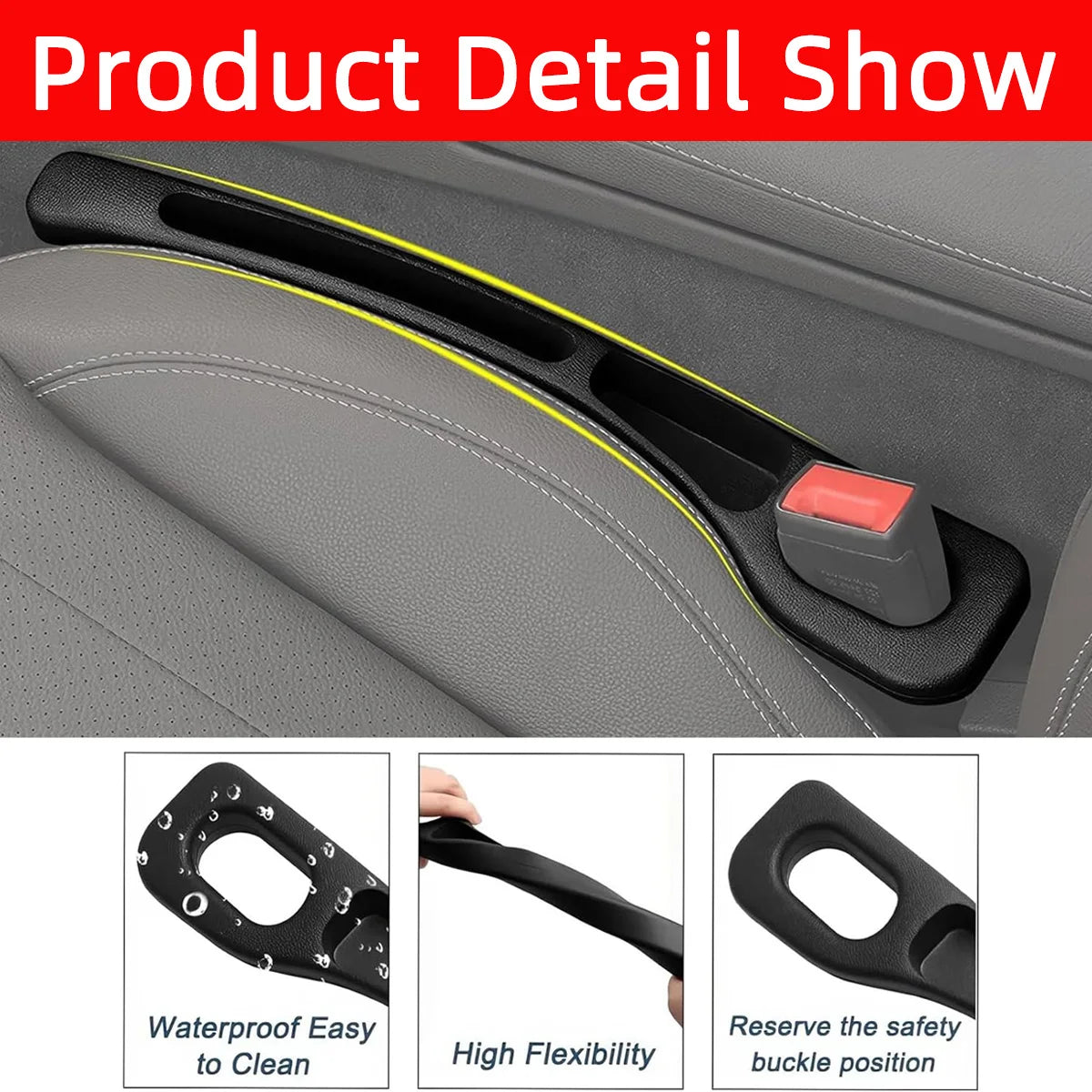 PINMOAP Car Seat Gap Storage Box