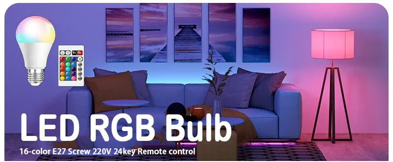 16 Colors RGB Bulb LED Multicolor Bulb